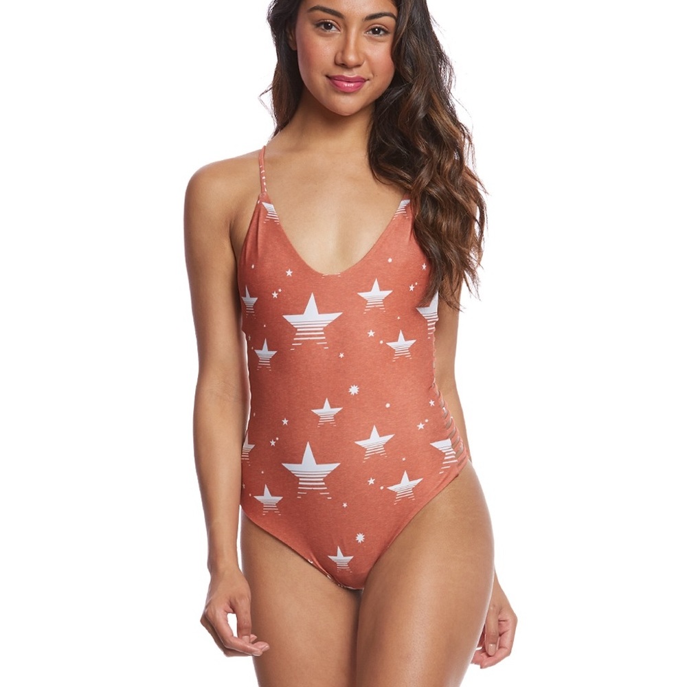 BNWOT Stone Fox Swim Retro Star Hermosa 1 Piece